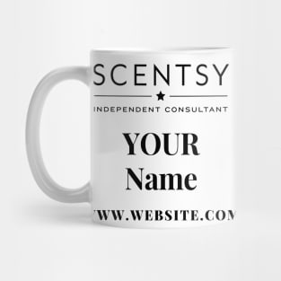 scentsy independent consultant gift ideas with custom name and website Mug